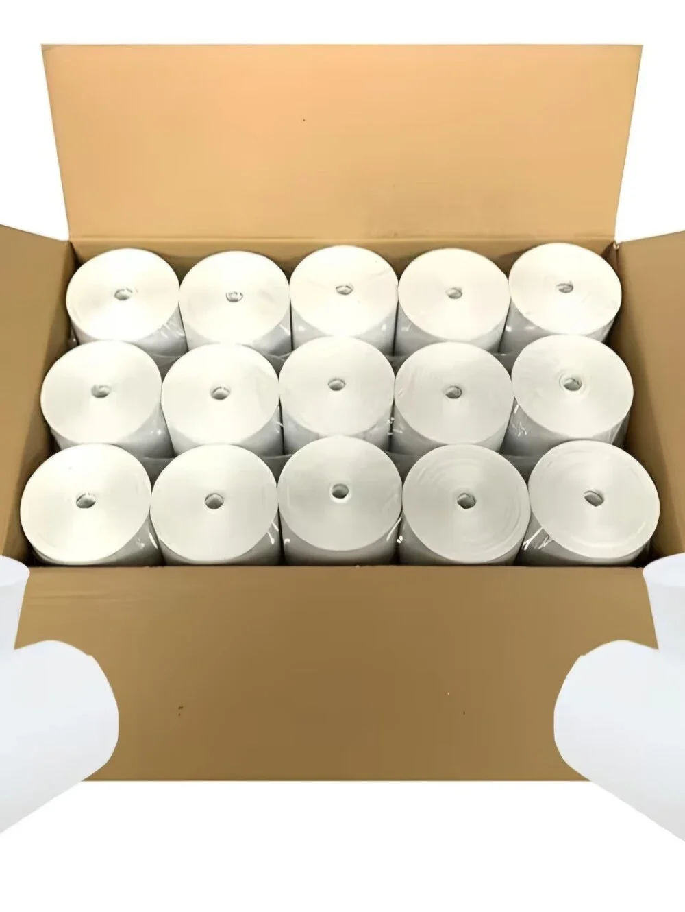 BAM POS 3 1/8 x 190' Coreless Thermal Receipt Paper Rolls for Printers 30 Pack